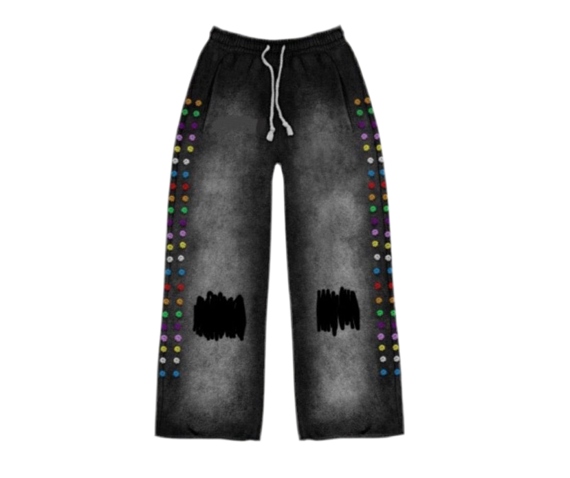 “RHINESTONE” SWEATPANTS